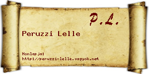 Peruzzi Lelle névjegykártya